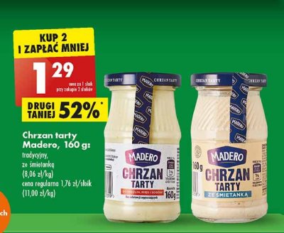 Chrzan tarty Madero promocja