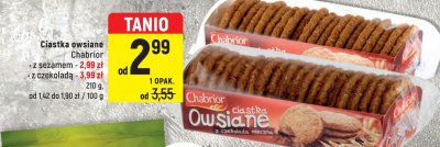 Ciastka owsiane z sezamem Chabrior promocja