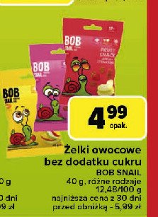 Przekąska jabłko-truskawka Bob snail promocja