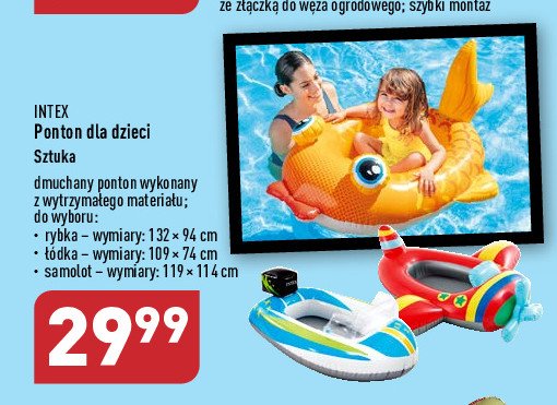 Samolot 119 x 114 cm Intex promocja