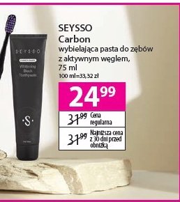 Pasta do zębów z aktywnym węglem Seysso promocja