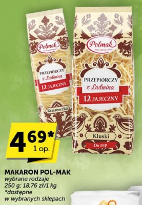 Makaron Pol-Mak promocja w Euro Sklep