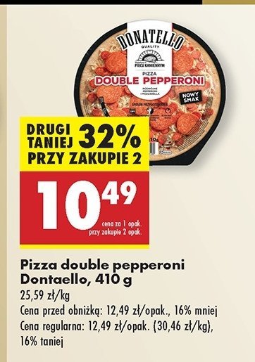 Pizza double pepperoni Donatello pizza promocja w Biedronka