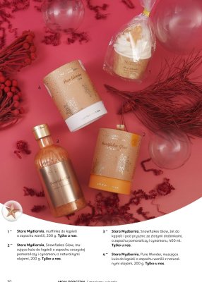 Musująca kula do kąpieli Stara Mydlarnia Snowflakes Glow o zapachu soczystej pomarańczy i cynamonu z naturalnymi olejami, 200 g promocja w Rossmann