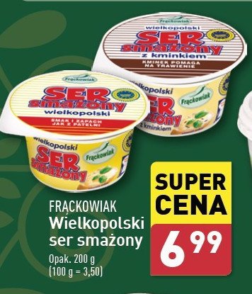 Ser smażony wielkopolski Frąckowiak promocja w Aldi