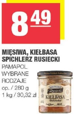Mieszwa, Kiełbasa Spichlerz Rusiecki PAMAPOL promocja w SPAR