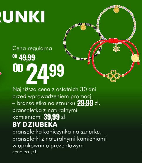 Bransoletka z naturalnymi kamieniami By dziubeka promocja w Super-Pharm