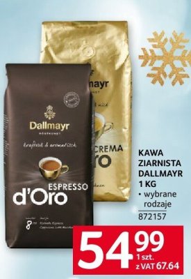 Kawa ziarnista Dallmayr 1 kg promocja w Selgros
