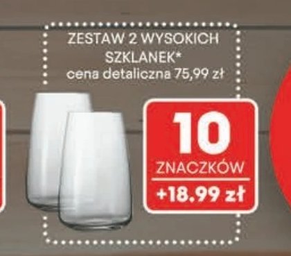 Szklanki wysokie Masterchef promocja w Intermarche