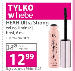 Żel do laminacji brwi ultra strong Hean Hean cosmetics promocja