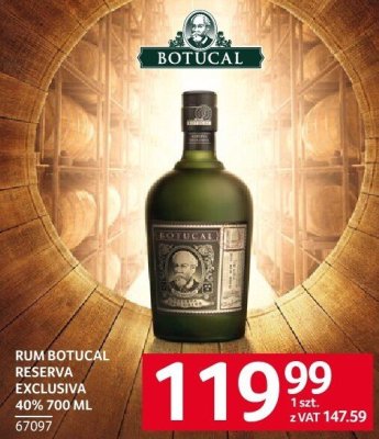 Rum Botucal Reserva Exclusiva 40% 700ml promocja w Selgros