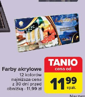 Farby akrylowe w tubach promocja w Carrefour Market