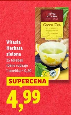 Herbata zielona różne rodzaje promocja w Lidl