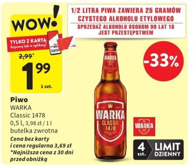 Piwo promocja w Intermarche