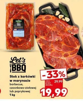 Stek z kark贸wki w marynacie paprykowej K-classic let's bbq promocja