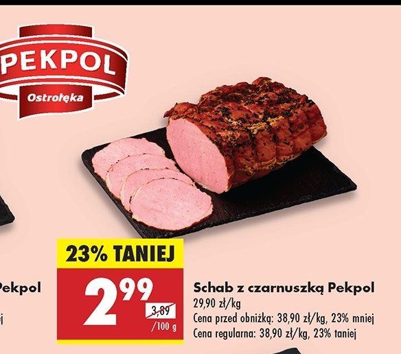 Schab z czarnuszką Pekpol promocja w Biedronka