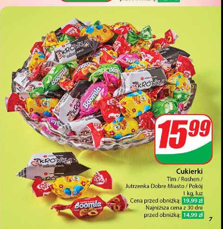 Cukierki boomla promocja w Dino