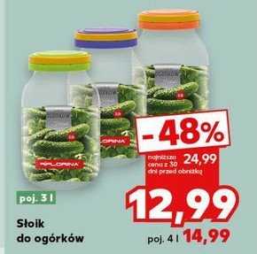 Słoik do ogórków 3 l Florina (florentyna) promocja