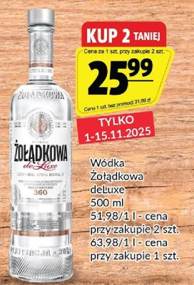 Wódka Żołądkowa deLuxe 500 ml promocja w Prim Market