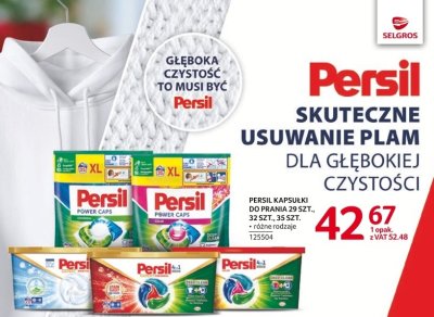 Kapsułki do prania Persil 29 szt., 32 szt., 35 szt. promocja w Selgros