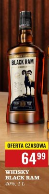 Whisky Black Ram 40% 1L promocja