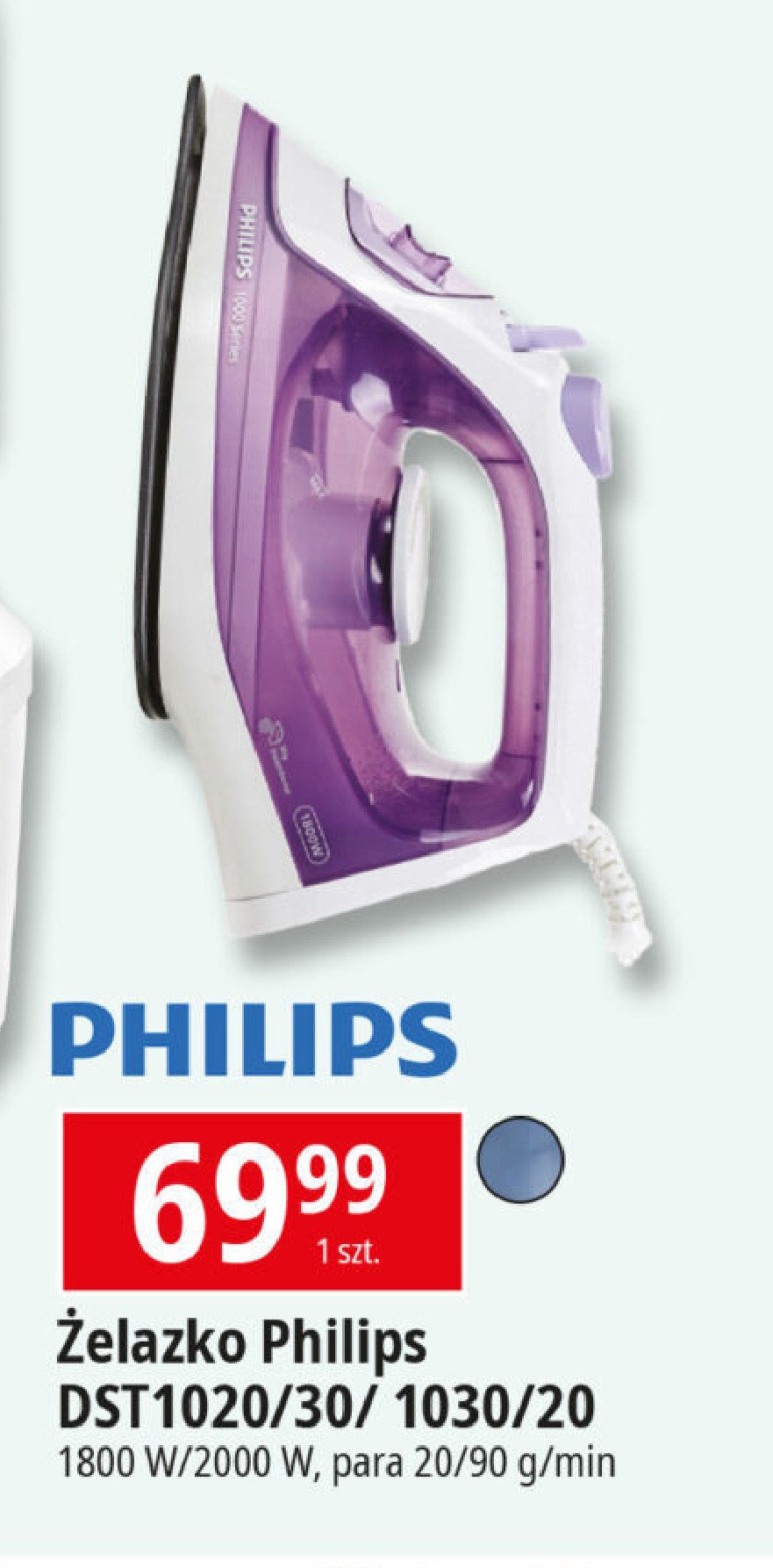 Żelazko parowe dst1030/20 Philips promocja