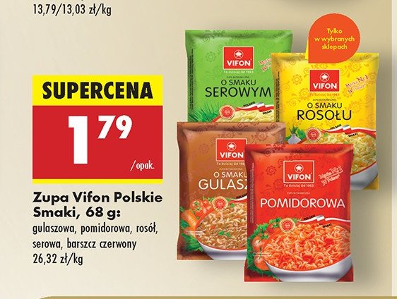 Barszcz czerwony z majerankiem Vifon promocja w Biedronka