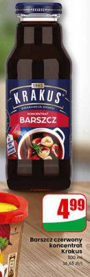 Barszcz czerwony koncentrat  promocja w Dino