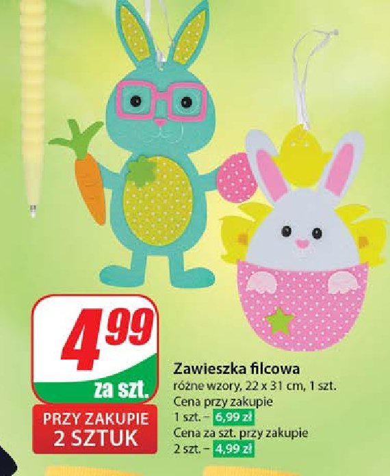 Zawieszka filcowa promocja