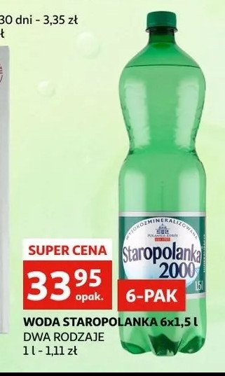 Woda gazowana Staropolanka 2000 promocja