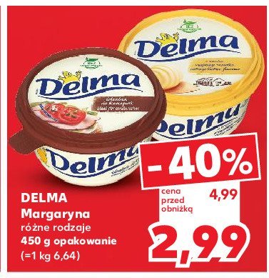 Margaryna Delma extra maślany smak promocja