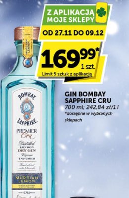 Gin Bombay Sapphire Cru promocja w Euro Sklep