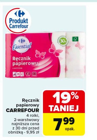 Recznik papierowy Carrefour essential promocja