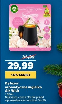 Dyfuzor aromatyczna mgiełka promocja w Netto