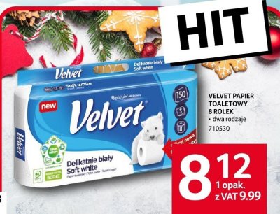 Papier toaletowy Velvet 8 rolek promocja w Selgros