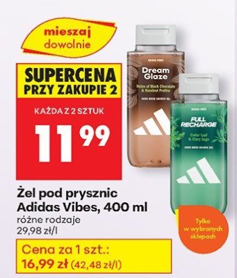 Żel pod prysznic Vibes różne rodzaje promocja w Biedronka