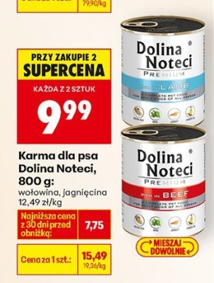 Karma dla psa z wołowiną, 800 g promocja w Biedronka