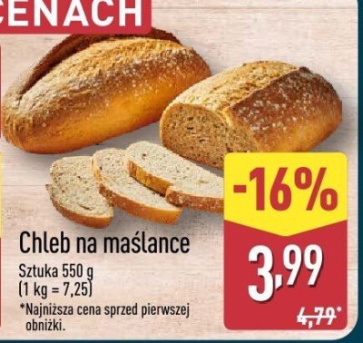 Chleb na maślance promocja w Aldi
