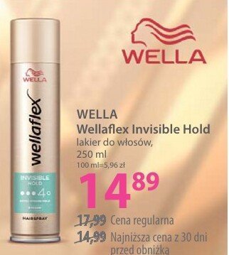 Lakier WELLA Wellaflex Invisible Hold do włosów promocja w Hebe