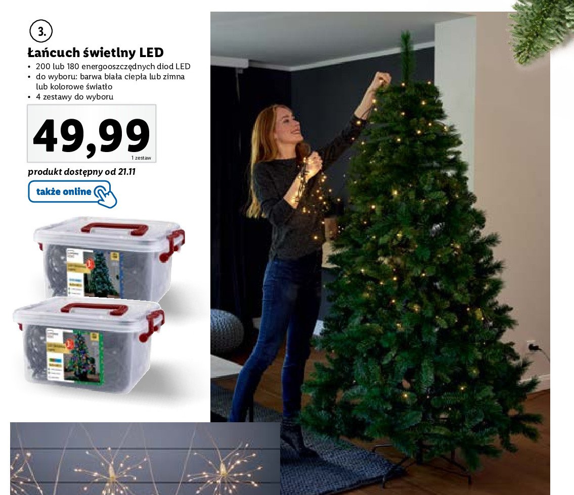 艁a艅cuch 艣wietlny 180 led promocja