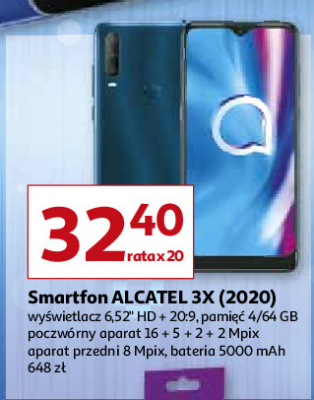 Smartfon 3x Alcatel promocja