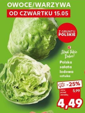 Sałata lodowa K-classic stąd takie dobre! promocja