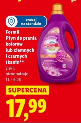 Płyn do prania ciemnych i czarnych tkanin 2,97 l promocja w Lidl