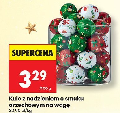 Kule z nadzieniem o smaku orzechowym na wagę promocja w Biedronka