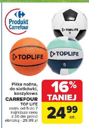 Piłka do siatkówki TOP LIFE promocja w Carrefour