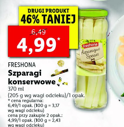 Szparagi Freshona promocja