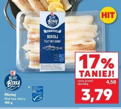 Filet z mintaja bez skóry K-classic blue bay promocja