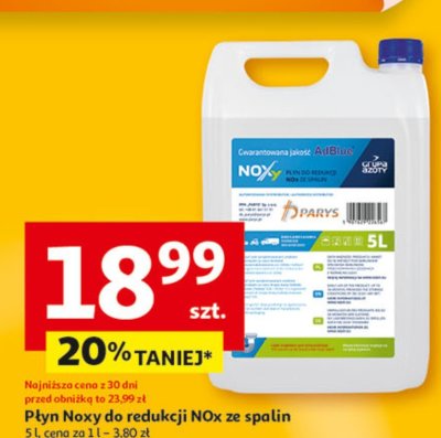 Płyn Noxy do redukcji NOx ze spalin promocja w Auchan