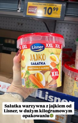 Sałatka warzywna z jajkiem XXL 1kg promocja w Biedronka