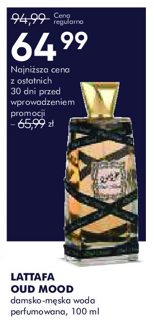 Woda perfumowana Lattafa oud mood elixir promocja